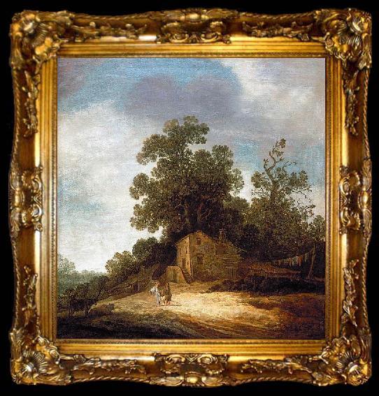 framed  Pieter de Molijn Pastoral Landscape with Tobias and the Angel, ta009-2